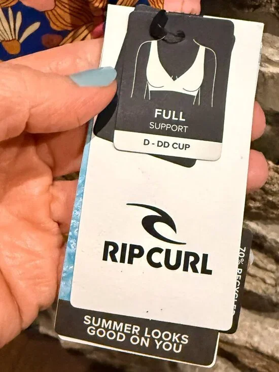 Vibrant Floral Rip Curl One Piece Swimsuit sz L Full Support D/DD NWT - Picture 8 of 10